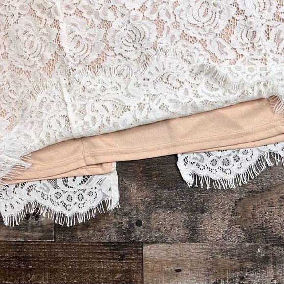 LULU'S Corita White Lace Sleeveless Midi Dress XL - Picture 9 of 16